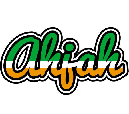 Ahjah ireland logo