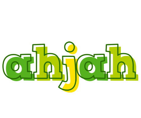 Ahjah juice logo