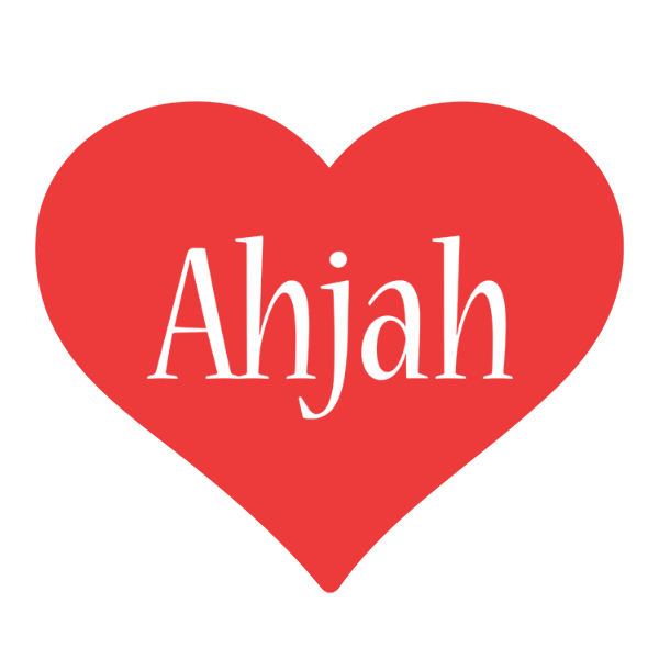Ahjah love logo