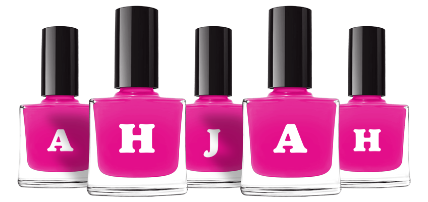 Ahjah nails logo