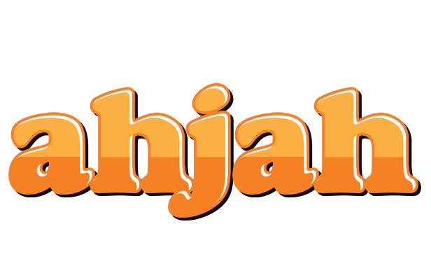 Ahjah orange logo