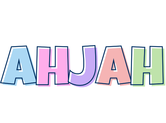 Ahjah pastel logo