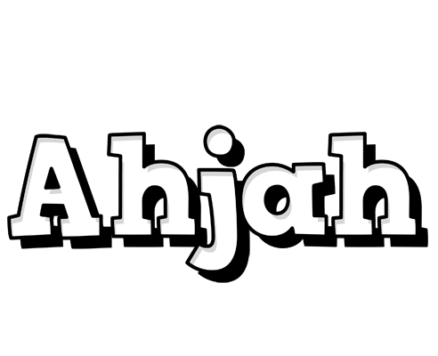 Ahjah snowing logo