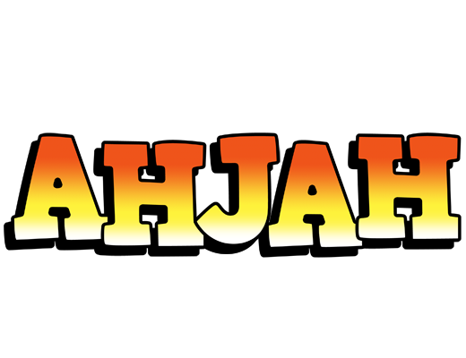 Ahjah sunset logo