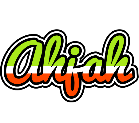 Ahjah superfun logo