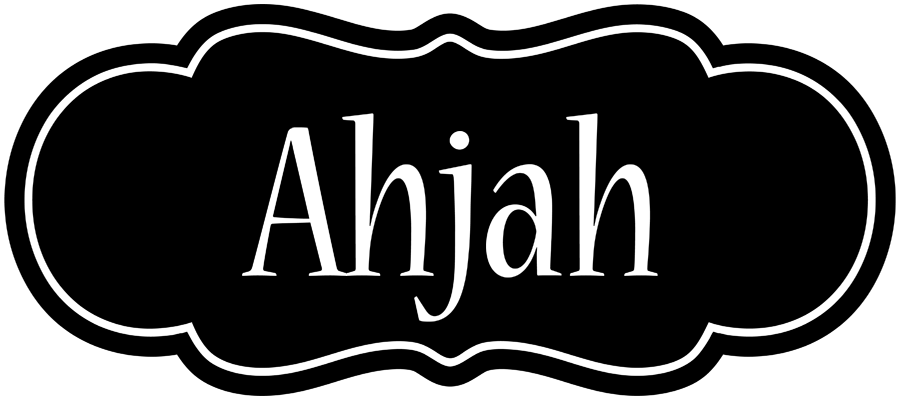 Ahjah welcome logo