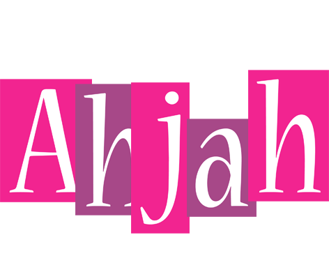 Ahjah whine logo