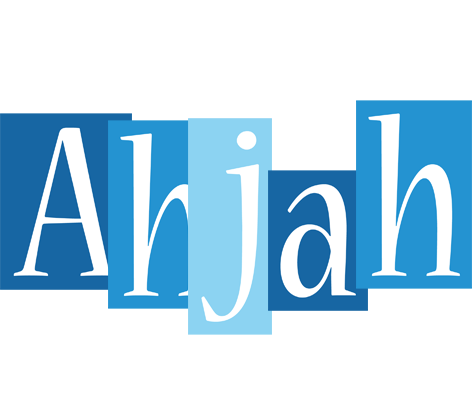 Ahjah winter logo