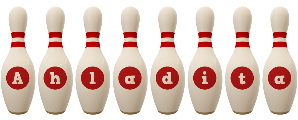 Ahladita bowling-pin logo