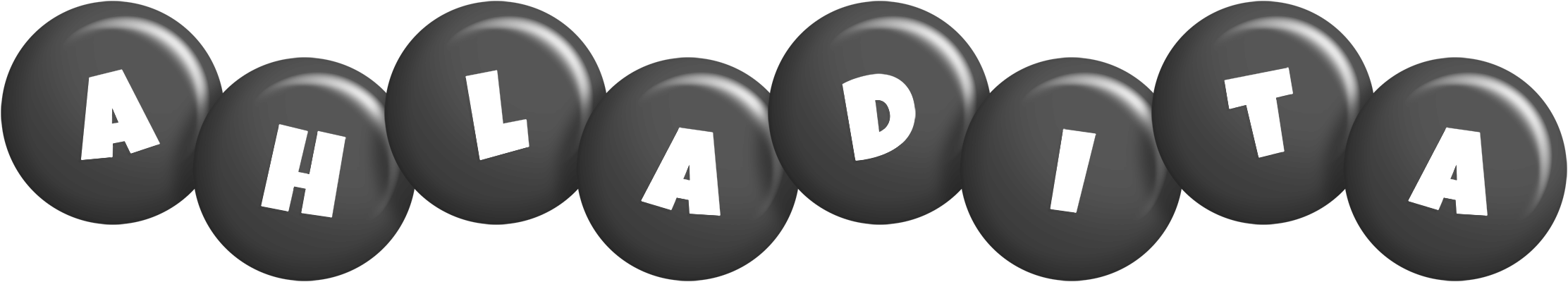Ahladita candy-black logo