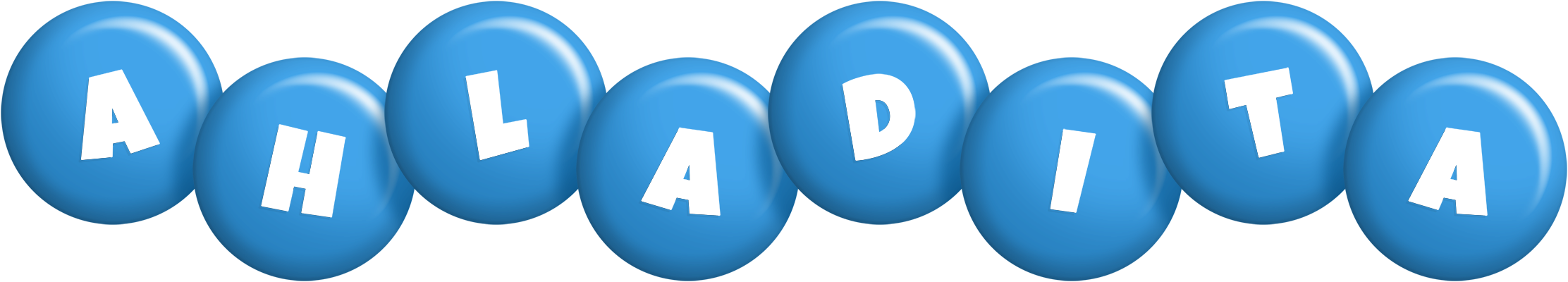 Ahladita candy-blue logo