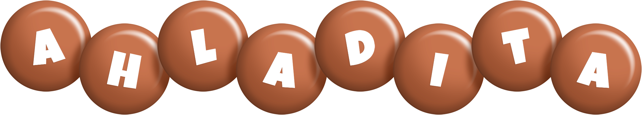 Ahladita candy-brown logo