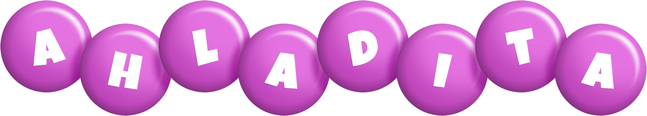 Ahladita candy-purple logo