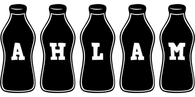 Ahlam bottle logo