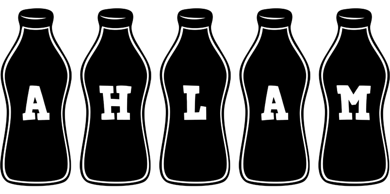 Ahlam bottle logo
