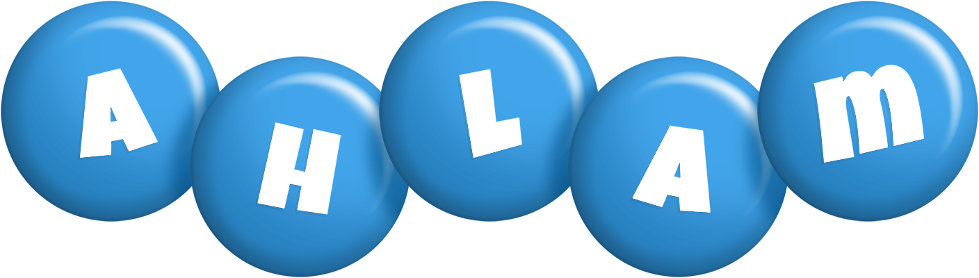 Ahlam candy-blue logo