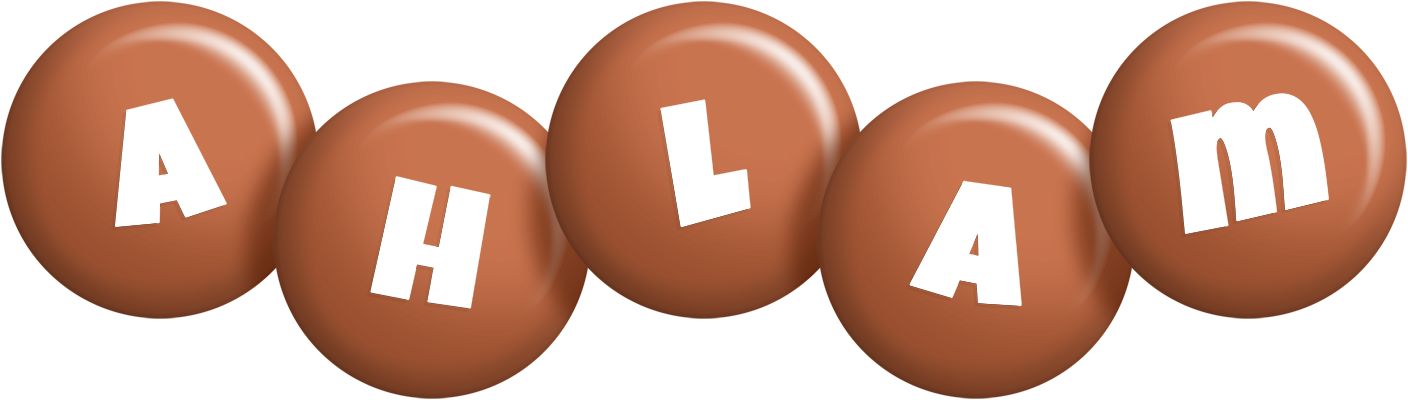 Ahlam candy-brown logo