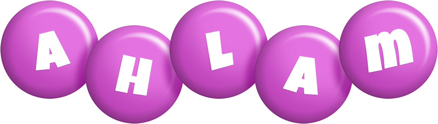 Ahlam candy-purple logo