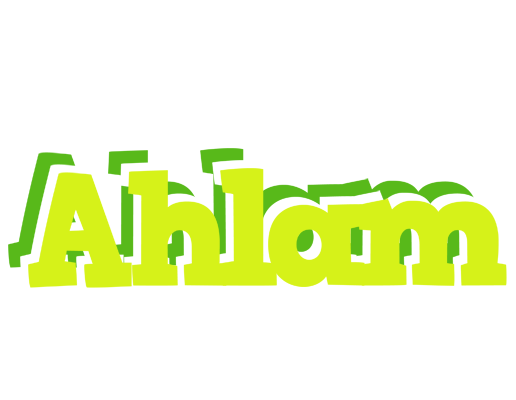 Ahlam citrus logo