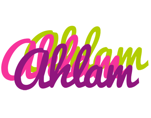 Ahlam flowers logo