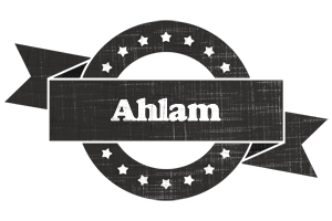 Ahlam grunge logo