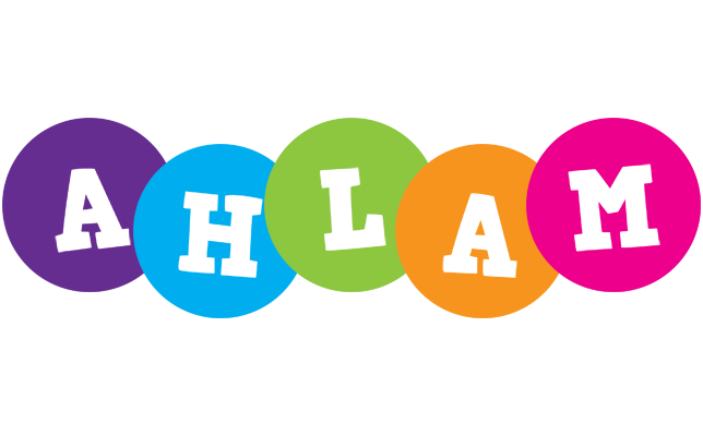 Ahlam happy logo