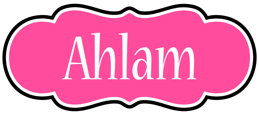 Ahlam invitation logo