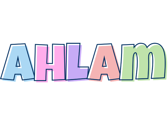 Ahlam pastel logo