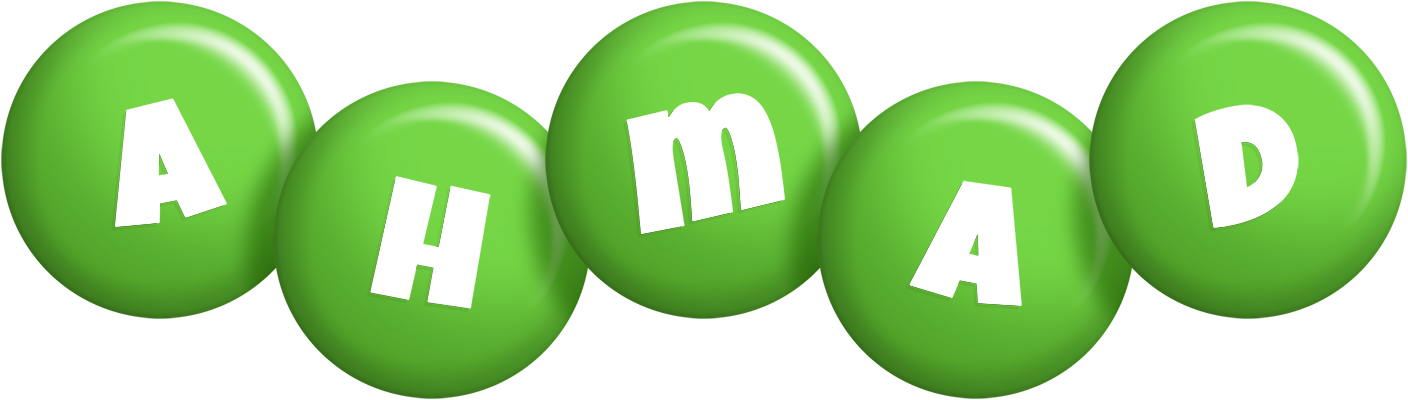 Ahmad candy-green logo