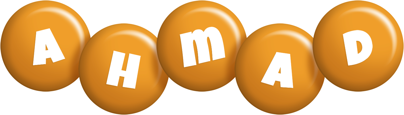Ahmad candy-orange logo