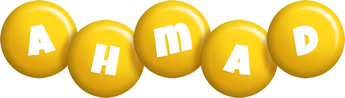 Ahmad candy-yellow logo