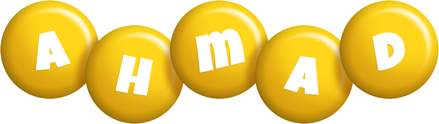 Ahmad candy-yellow logo