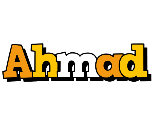 Ahmad cartoon logo