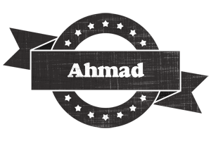 Ahmad grunge logo