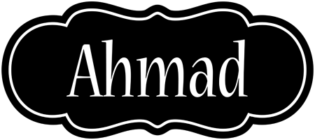 Ahmad welcome logo