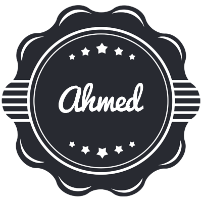 Ahmed badge logo