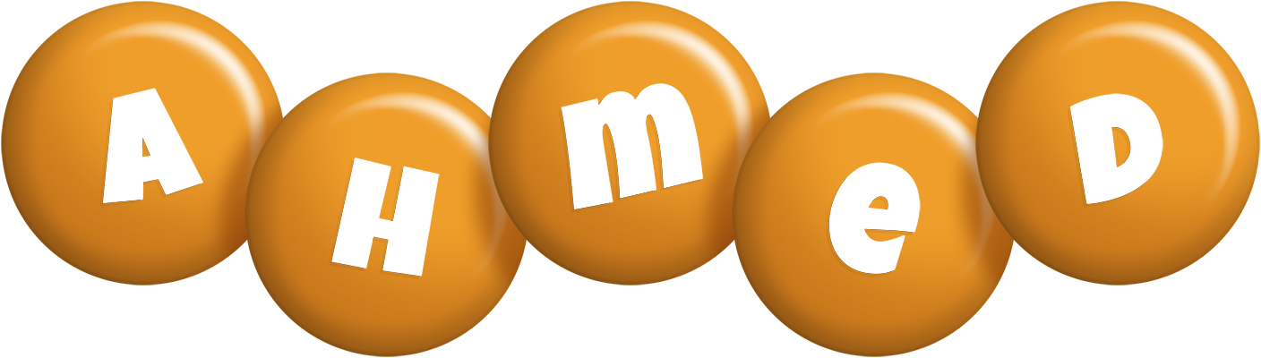 Ahmed candy-orange logo