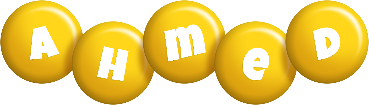 Ahmed candy-yellow logo