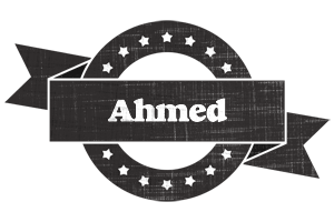 Ahmed grunge logo