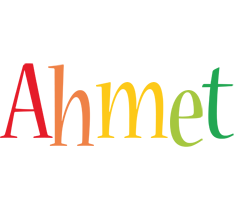 Ahmet birthday logo