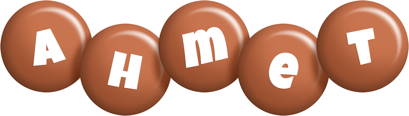 Ahmet candy-brown logo