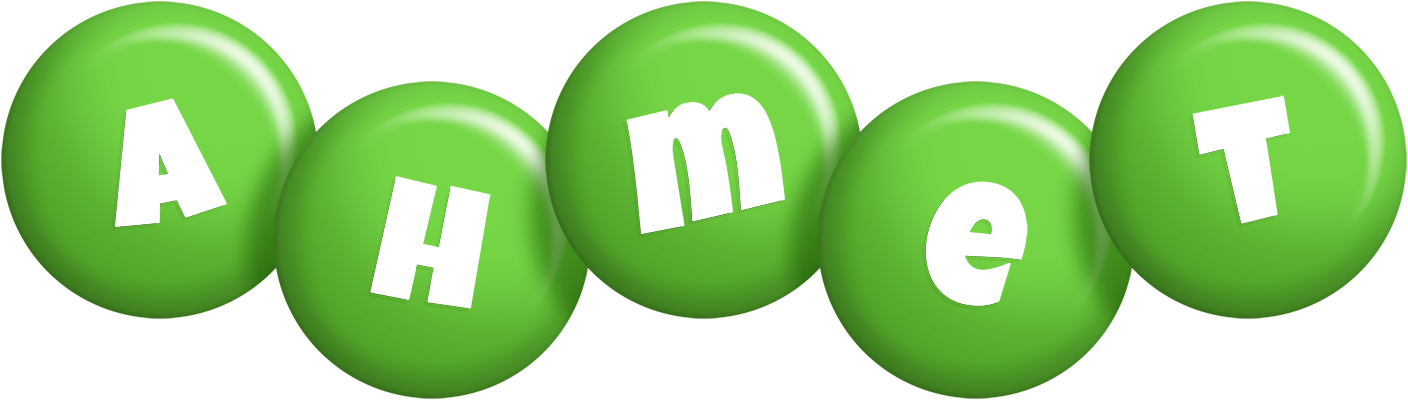 Ahmet candy-green logo
