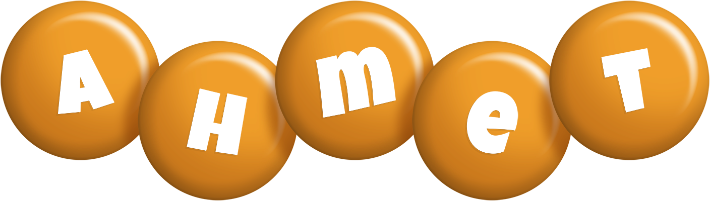 Ahmet candy-orange logo