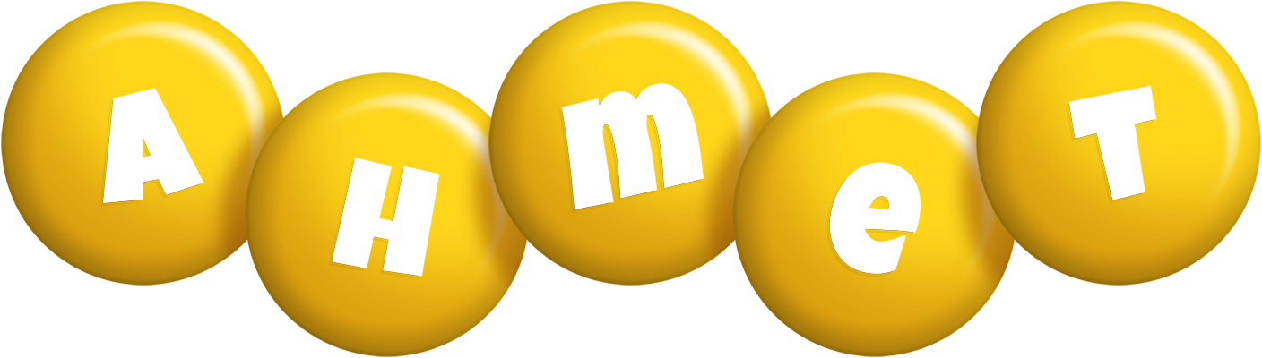 Ahmet candy-yellow logo