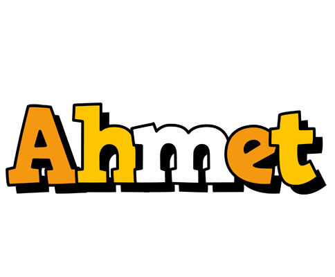 Ahmet cartoon logo