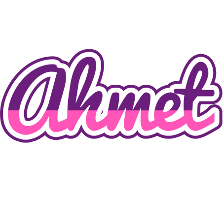 Ahmet cheerful logo