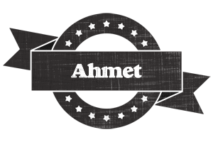 Ahmet grunge logo