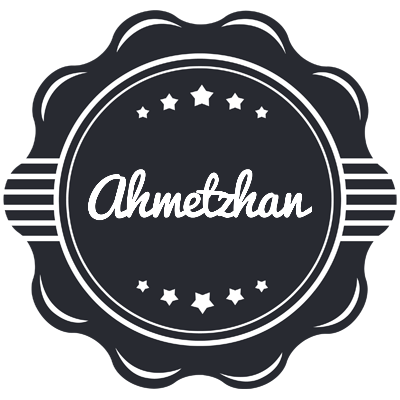 Ahmetzhan badge logo