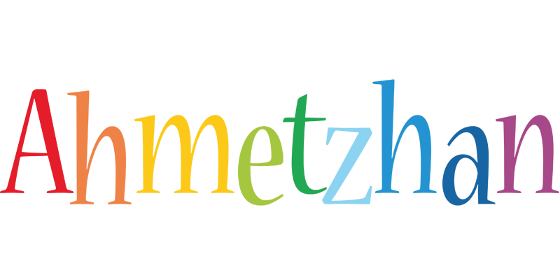 Ahmetzhan birthday logo