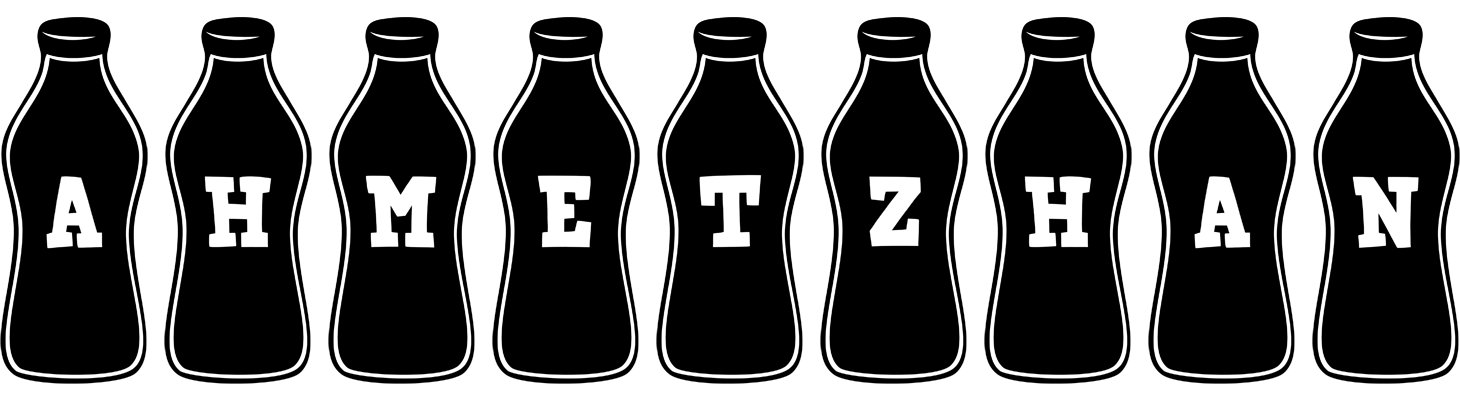 Ahmetzhan bottle logo